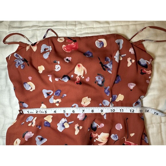 HUTCH Declan Floral Sleeveless Square Neck Knee Length Cami Dress Size 4 - Picture 11 of 12